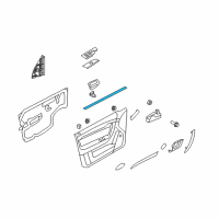 OEM Chevrolet Aveo Inner Weatherstrip Diagram - 96649625