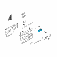 OEM Chevrolet Aveo5 Handle, Inside Diagram - 96462710