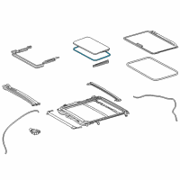 OEM 2020 Lexus ES350 Weatherstrip, Sliding Roof Diagram - 63251-33070