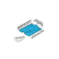 OEM 2000 Ford Focus Floor Pan Assembly Diagram - YS4Z-5411135-SA