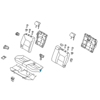 OEM 2016 Kia Rio Pad Assembly-Rear Seat Cushion Diagram - 891501W010