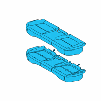 OEM 2022 Hyundai Venue CUSHION ASSY-RR SEAT Diagram - 89100-K2000-XDB