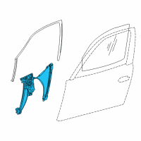 OEM BMW 750iL Front Left Door Window Regulator Diagram - 51-33-8-125-201
