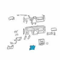 OEM 2012 Ram 3500 CUPHOLDER-Instrument Panel Diagram - 1EA971K2AI