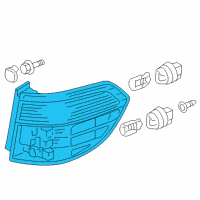 OEM 2005 Honda Odyssey Lamp Unit, R. Tail Diagram - 33501-SHJ-A11