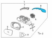 OEM 2021 Kia Sorento SCALP-O/S Rr View Mi Diagram - 87616P2000