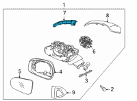 OEM 2021 Kia Sorento Lamp Assembly-Outside Mi Diagram - 87624P2000