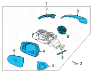 OEM 2021 Kia Sorento MIRROR ASSY-OUTSIDE Diagram - 87610P4111