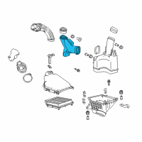 OEM 2017 Acura TLX Tube B, Air Intake Diagram - 17243-RDF-A00