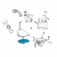 OEM Acura TLX Air Cleaner Element Assembly Diagram - 17220-5A2-A00