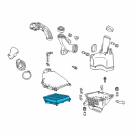 OEM 2013 Honda Accord Element Assembly, Air Diagram - 17220-5A2-A00