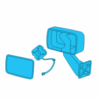 OEM 2008 Hummer H3 Mirror Assembly Diagram - 20836085