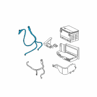 OEM 2003 Cadillac CTS Cable Asm-Battery Positive Diagram - 25736491
