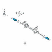 OEM 2019 Toyota Avalon Boot Kit Diagram - 45535-09500