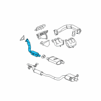 OEM 2006 Chrysler Pacifica Catalytic Converter Diagram - 4880670AC