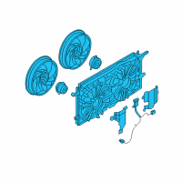 OEM 2006 Chevrolet Uplander Engine Cooling Fan Diagram - 15211590