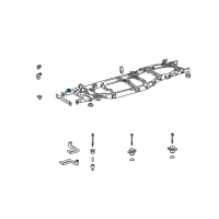 OEM 2006 Toyota Sequoia Cab Mount Bracket Diagram - 51701-34030