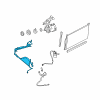 OEM 2006 Mercury Montego Refrigerant Hose Diagram - 7F9Z-19835-AA