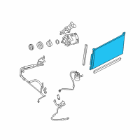 OEM Mercury Montego Condenser Diagram - EU2Z-19712-H