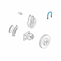 OEM 2001 Chevrolet Camaro Hose Asm-Front Brake Diagram - 22163505