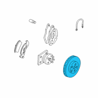 OEM Oldsmobile 88 Front Brake Rotor Diagram - 18060234