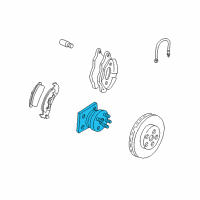 OEM 2000 Pontiac Firebird Wheel Hub Diagram - 7470587