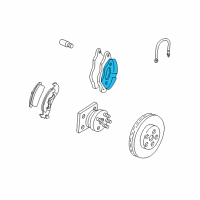 OEM Oldsmobile 88 Caliper Assembly Diagram - 19141284