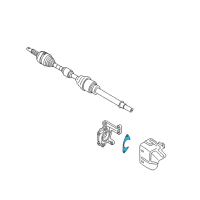 OEM RETAINER Bearing Front Door Shaft Diagram - 39776-1KD0A