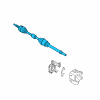 OEM Nissan Juke Shaft Front Drive Diagram - 39101-BV81E