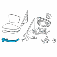 OEM 2020 BMW 840i Turn Indicator Exterior Mirror Left Diagram - 51-16-7-414-649