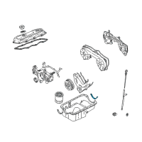 OEM 2002 Nissan Quest Seal Oil Pan Diagram - 11121-14Y10