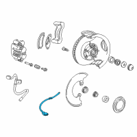 OEM 2011 Ford Ranger Front Speed Sensor Diagram - AL5Z-2C204-A