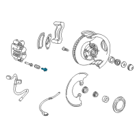 OEM 2010 Ford Ranger Caliper Mount Bolt Diagram - -W710701-S439