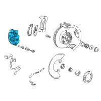 OEM 1995 Ford Ranger Caliper Diagram - XL2Z-2B121-BA