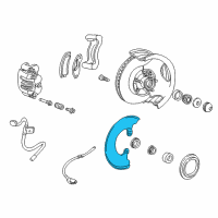 OEM 2007 Ford Ranger Splash Shield Diagram - F87Z-2K004-DA