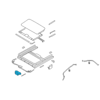 OEM 2009 Hyundai Elantra Motor Assembly-Sunroof Diagram - 81631-2H000