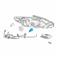 OEM 2018 Nissan Altima Bulb Diagram - 26717-9B91D