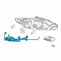 OEM 2016 Nissan Altima Harness Assy-Headlamp Diagram - 26038-9HS2A