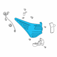 OEM 2021 Lexus RC F Lens & Body, RR Comb Diagram - 81551-24220