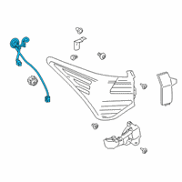 OEM Lexus RC350 Socket & Wire, RR Co Diagram - 81555-24220