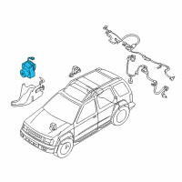 OEM 2000 Nissan Xterra Anti Skid Actuator Assembly Diagram - 47660-7Z311