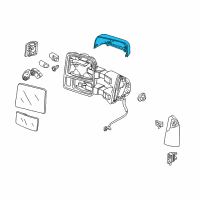 OEM Ford F-150 Mirror Cover Diagram - 7C3Z-17D743-A