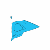 OEM 2004 Saturn L300 Molding Asm, Quarter Window Garnish *Grante Shale Diagram - 22692142