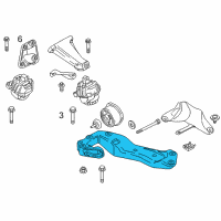 OEM 2015 BMW M6 Gran Coupe Gearbox Cross Member Diagram - 22-32-6-777-615