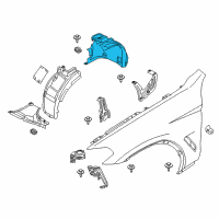 OEM 2019 BMW X3 Cover, Wheel Arch, Frontsection, Frontright Diagram - 51-71-7-445-682