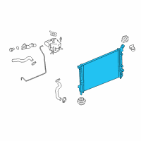 OEM Pontiac Montana Radiator Diagram - 15208772