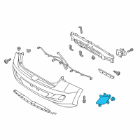 OEM Hyundai Reflector/Reflex Assembly-Rear Lh Diagram - 92405-A5100