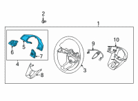 OEM 2022 Kia Seltos Switch Assembly-STRG Rem Diagram - 96700Q5810WK