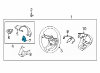 OEM 2022 Kia Seltos Switch Assembly-STRG Rem Diagram - 96710Q5030