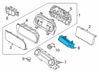 OEM 2022 Hyundai Tucson CONTROL ASSY-HEATER Diagram - 97250-CW300-RET